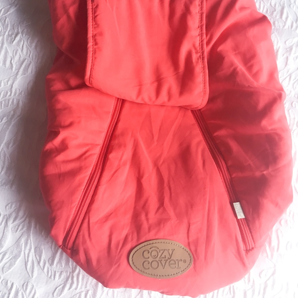 Soft Red Cozy Cover - Unisex Infant Carrier M104